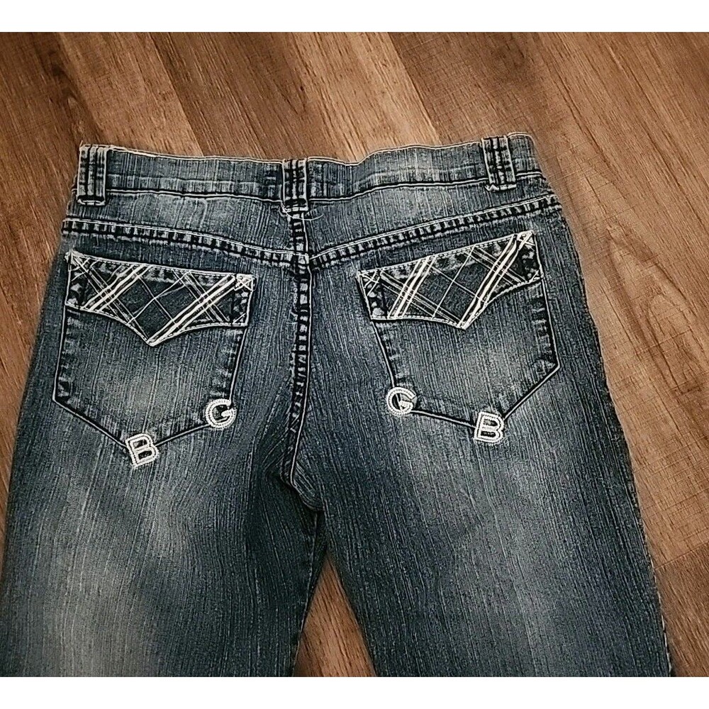 Vintage Bad Girl Jeans 7 Straight 29x30 Distressed Y2k Retro - Picture 13 of 14